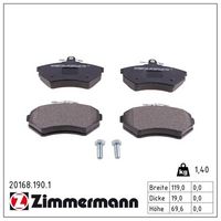 комплект спирачно феродо, дискови спирачки