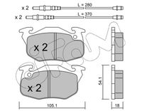 комплект спирачно феродо, дискови спирачки