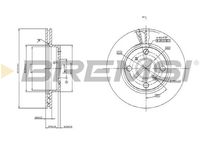 Спирачен диск CD7084V BREMSI