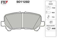 Bremsbelagsatz, Scheibenbremse