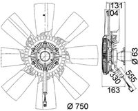 Thumbnail - Koelventilatorwiel - CFF473000P - MAHLE