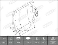 BERAL Remvoeringsset, trommelrem 1