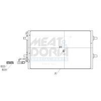 Condensator, climatizare MEAT & DORIA, Cod: 991035