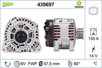 Generator / Alternator VALEO, Cod: 439697