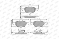 Bremsbelagsatz, Scheibenbremse