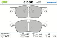 комплект спирачно феродо, дискови спирачки