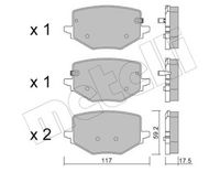 Bremsbelagsatz, Scheibenbremse