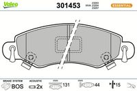 Bremsbelagsatz, Scheibenbremse