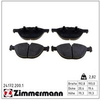 комплект спирачно феродо, дискови спирачки