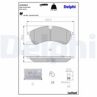 Комплект спирачно феродо, дискови спирачки LP3545LC DELPHI