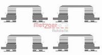 Set accesorii, placute frana METZGER AUTOTEILE, Cod: 109-1672