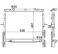 Radiator, engine cooling