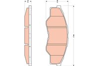 Bremsbelagsatz, Scheibenbremse