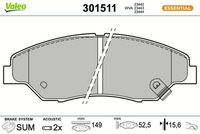 Bremsbelagsatz, Scheibenbremse