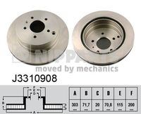 Disc frana NIPPARTS, Cod: J3310908