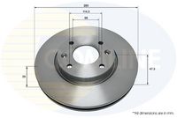 Disc frana COMLINE, Cod: ADC1064V