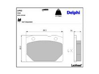 комплект спирачно феродо, дискови спирачки