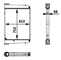 Thumbnail - Intercooler, inlaatluchtkoeler - CI120000P - MAHLE