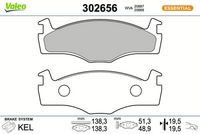 Bremsbelagsatz, Scheibenbremse