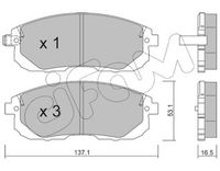 Set placute frana,frana disc CIFAM, Cod: 822-876-0