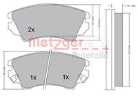 комплект спирачно феродо, дискови спирачки