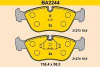Bremsbelagsatz, Scheibenbremse Bremsbelagsatz, Scheibenbremse