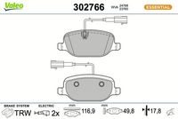 Bremsbelagsatz, Scheibenbremse