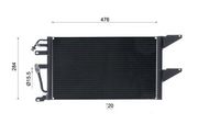Thumbnail - Condensor, airconditioning - AC1075000S - MAHLE