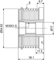 Ελεύθερη περιστροφή γεννήτριας VALEO NEW SPARE PART