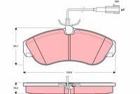 комплект спирачно феродо, дискови спирачки