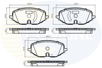 Комплект спирачно феродо, дискови спирачки CBP02854 COMLINE
