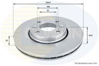 Disc frana COMLINE, Cod: ADC0266V