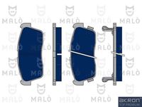 Комплект спирачно феродо, дискови спирачки 1050276 AKRON-MALÒ