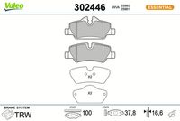 Bremsbelagsatz, Scheibenbremse