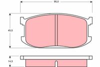 комплект спирачно феродо, дискови спирачки