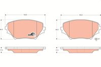 комплект спирачно феродо, дискови спирачки