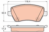 комплект спирачно феродо, дискови спирачки