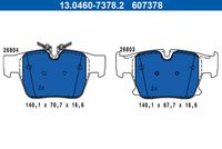комплект спирачно феродо, дискови спирачки