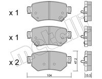 комплект спирачно феродо, дискови спирачки