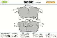 Bremsbelagsatz, Scheibenbremse