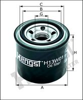 Filtru ulei HENGST FILTER, Cod: H13W01