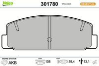Bremsbelagsatz, Scheibenbremse