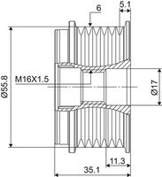Ελεύθερη περιστροφή γεννήτριας VALEO NEW SPARE PART