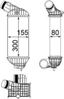 Thumbnail - Intercooler, inlaatluchtkoeler - CI211000P - MAHLE