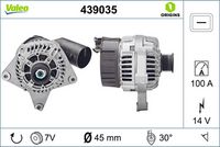 Generator / Alternator VALEO, Cod: 439035
