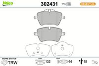 Bremsbelagsatz, Scheibenbremse