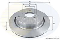 Disc frana COMLINE, Cod: ADC1324V