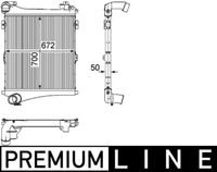 Thumbnail - Intercooler, inlaatluchtkoeler - CI179000P - MAHLE