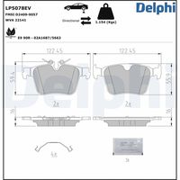 комплект спирачно феродо, дискови спирачки