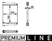 Thumbnail - Intercooler, inlaatluchtkoeler - CI120000P - MAHLE
